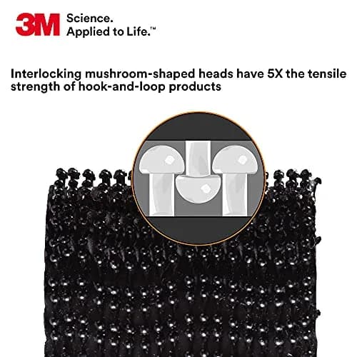 3M Dual Lock Reclosable Fasteners Heavy Duty Industrial Use Black TB3550 1" x 10 ft | Super strength, reusable, indoor/outdoor thumbnail 6