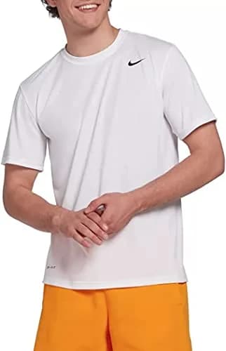 Nike Dri-FIT Legend White Short Sleeve Performance Shirt XL | Moisture-Wicking Athletic Tee thumbnail 1