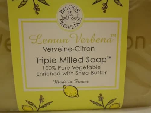 Bisous De Provence Lemon Verbena Verveine-Citron Triple Milled Soap 200g (7 Oz) | Authentic French Soap thumbnail 3