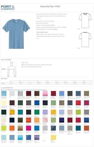 Port & Company Essential Heavyweight Cotton T-Shirt 5XL Athletic Maroon | Breathable & Durable thumbnail 8