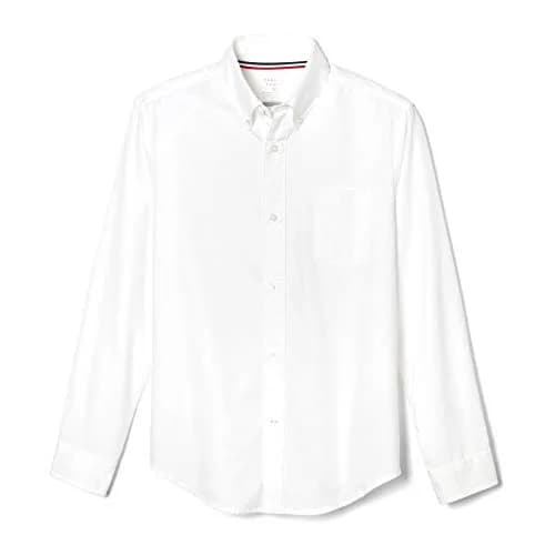 French Toast Boys Long Sleeve Oxford Shirt (Standard & Husky), White, 18 | Classic schoolwear for all seasons thumbnail 1