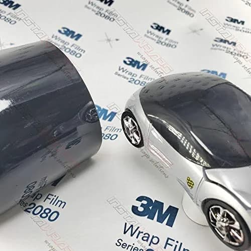 3M 2080 G12 Gloss Black Car Wrap Vinyl Film 5ft x 8ft | Bubble-Free, Durable Finish thumbnail 2