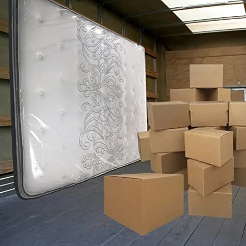 UBOXES King Size Mattress Cover/Bag 76x15x104 in | Clear Plastic Ventilated Mattress Protector thumbnail 7