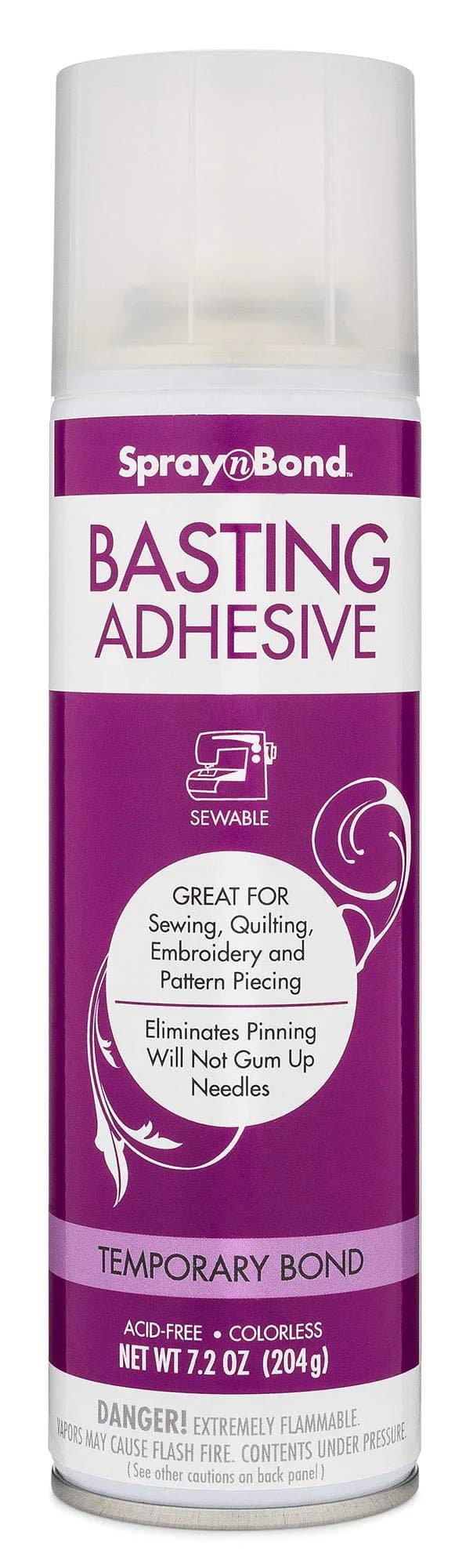 HeatnBond SpraynBond Quilt Basting Adhesive Spray 7.2 oz (204g) | Temporary Fabric Bond for Quilting & Applique