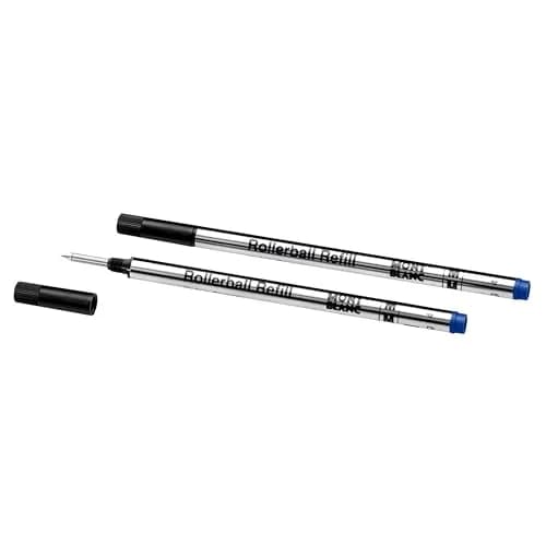 MONTBLANC Rollerball Refills M Pacific Blue 2 Count (Pack of 1) | Smooth Ink Flow for Elegant Writing - view 2