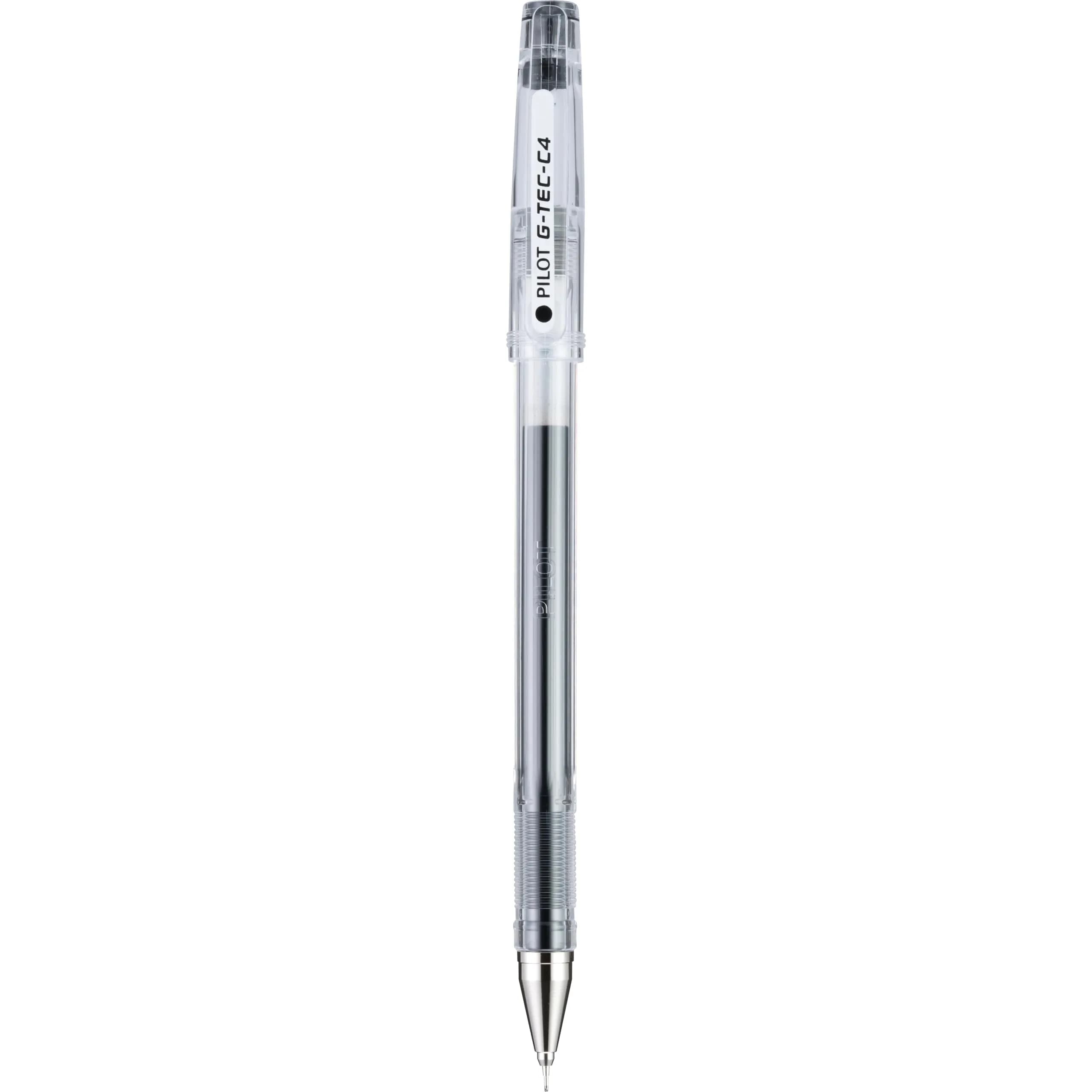 PILOT G-Tec-C Gel Ink Pens Ultra Fine Point 0.4mm Black Ink 12-Pack | Smooth Ink Flow — Black Ink