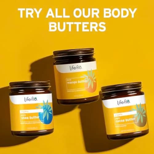 LIFE-FLO Mango Butter 9oz | Nourishing Moisturizer for Dry Skin, Hair & Nails thumbnail 6