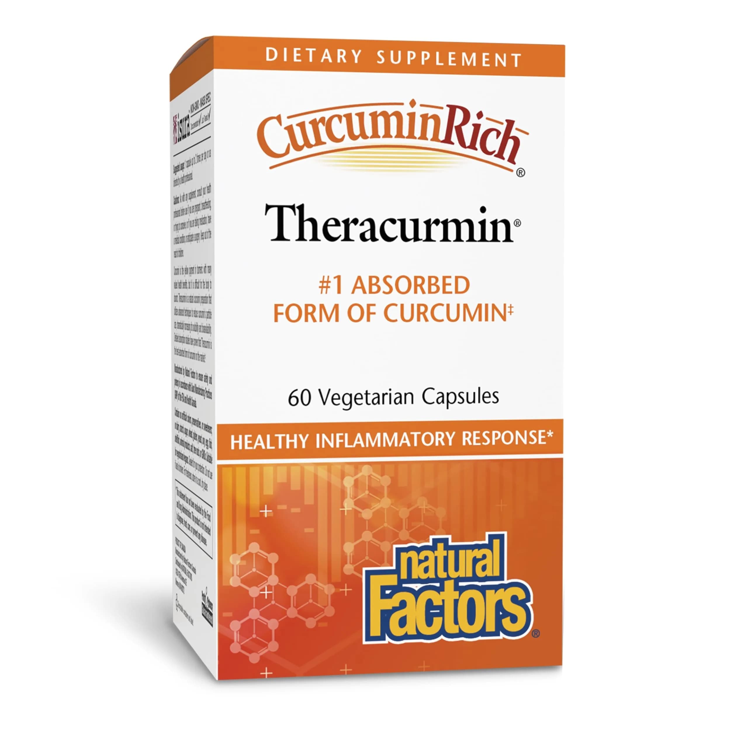 Natural Factors CurcuminRich Theracurmin 30 mg Turmeric Curcumin Capsules 60 Count | Supports Inflammation Response & Antioxidant Health — Capsule