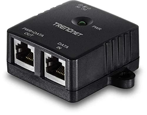 TRENDnet Gigabit Power Over Ethernet Injector, TPE-113GI | 100m PoE, 15.4W Power, Gigabit Ethernet, Wall-Mountable thumbnail 1