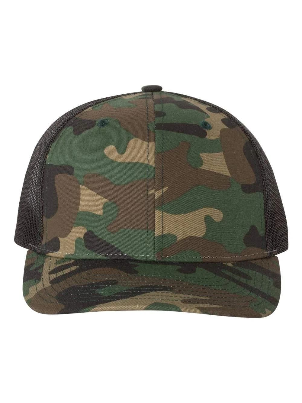 Richardson Unisex Camo/Black Trucker Baseball Cap - One Size - view 2