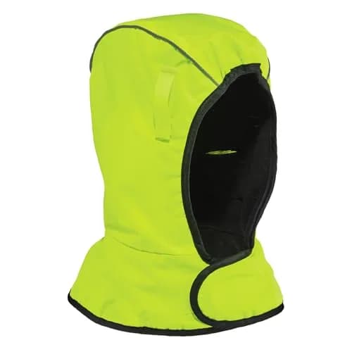 Ergodyne Unisex 2-Layer Thermal Hard Hat Liner Lime | Water-Resistant, Fleece-Lined Winter Safety Accessory thumbnail 1