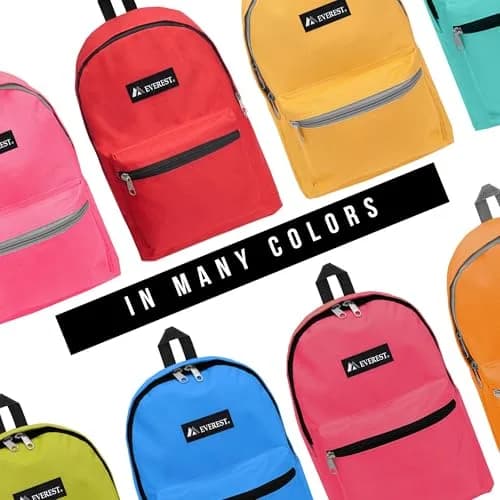EVEREST Basic Backpack 13.9 L (0.4 kg) | Lightweight Daypack for School, Travel, and Work thumbnail 6
