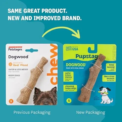 Pupstages Dogwood Stick Dog Chew Toy Small 5.4" | Real-Wood Blend for Moderate Chewers thumbnail 7
