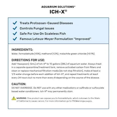 Hikari Ich-X Aquarium Ich Treatment 118ml (4 fl. oz.) | Fast-Acting Formula for Fish Diseases thumbnail 2