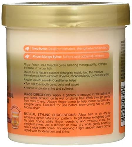 African Pride Shea Butter Miracle Leave-in Conditioner 425ml (15 Fl Oz) | Detangles Curls for Shine & Softness thumbnail 2