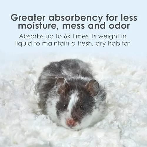 Kaytee Clean & Cozy Paper Bedding for Small Animals, White, 49.2 Liters | Odor Control & Absorbency thumbnail 5