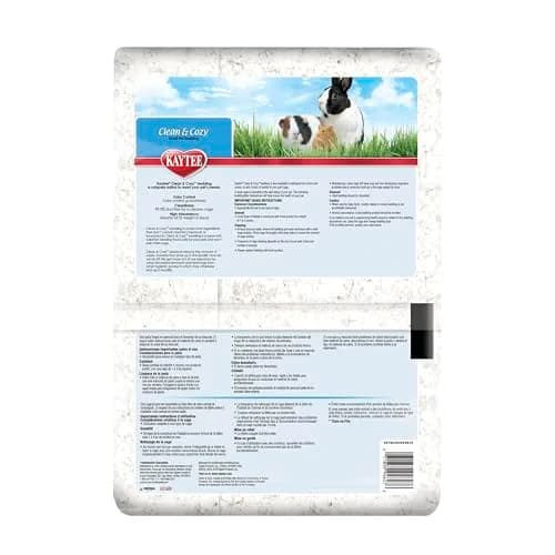 Kaytee Clean & Cozy Paper Bedding for Small Animals, White, 49.2 Liters | Odor Control & Absorbency thumbnail 9