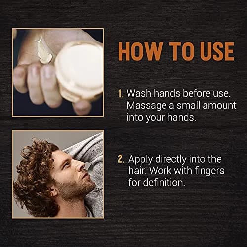 Woody's Styling Cream for Men, Flexible Hold, Controls Curly & Wavy Hair, 96g (3.4 oz) | Healthy Shine Finish thumbnail 6