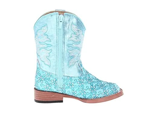 ROPER Baby Girl's Bling & Glitter Boots 8 Toddler M | Stylish Glitter & Checkerboard Faux Leather thumbnail 8