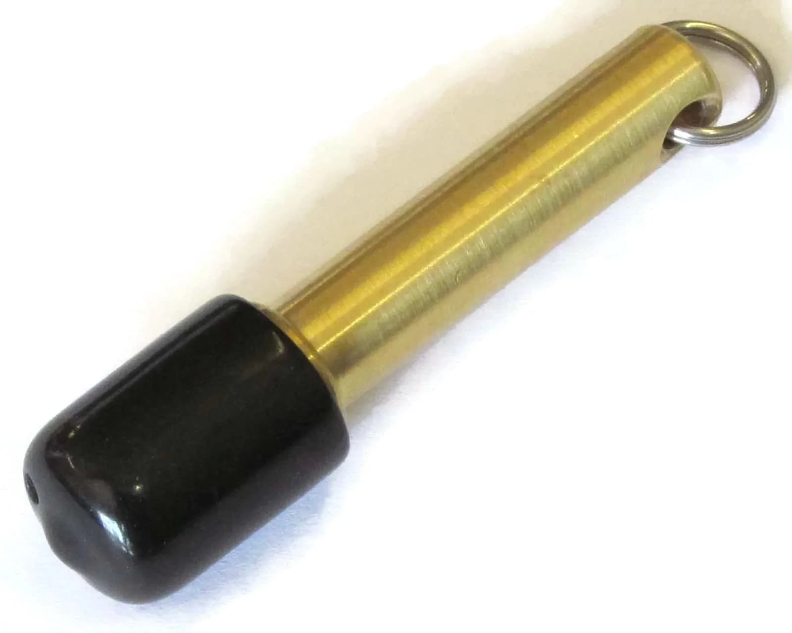 Highlandhawker Rare Earth N52 Neodymium Keychain Magnet 10 lb Pull Strength | Brass Casing, 0.75" x 2.5" (1.9cm x 6.35cm) - view 2