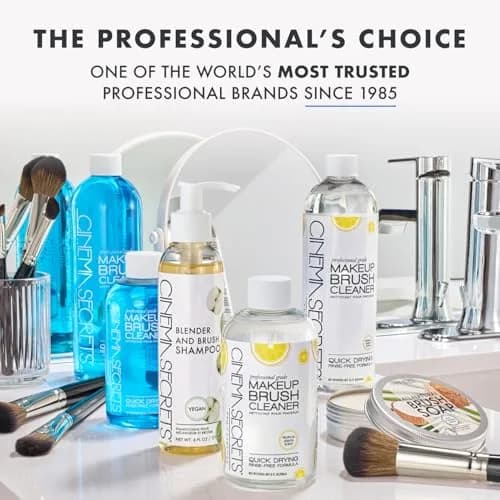 Cinema Secrets Original Vanilla Makeup Brush Cleaner Spray 59ml (2 fl oz) | Professional Rinse-Free Formula thumbnail 8