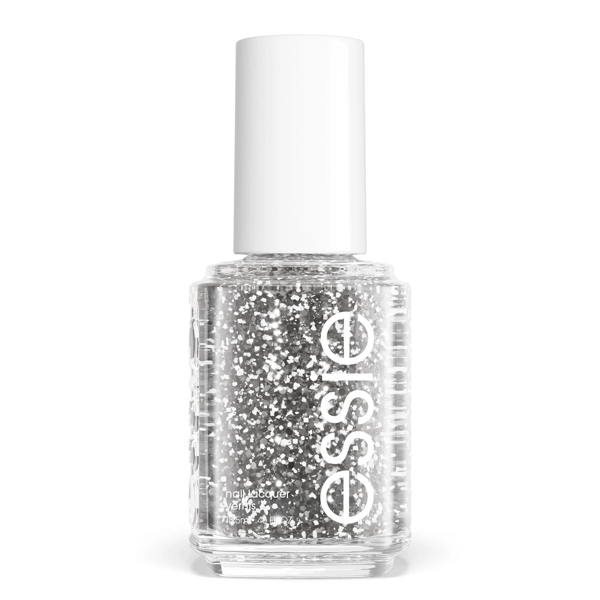 essie Silver Glitter Nail Polish 0.46 fl oz | Vegan, Flawless, Trendy