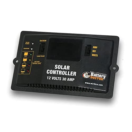 WirthCo Battery Doctor 23125 Digital Solar Controller 12 Volt 30 Amp | Charges & Maintains 12V Batteries thumbnail 1