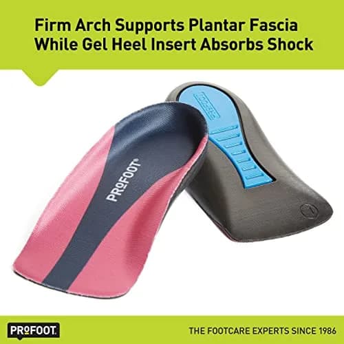 PROFOOT Plantar Fasciitis Orthotic Insoles for Women (Sizes 6-10) – Gel Heel Inserts for Instant Heel Pain Relief and Arch Support thumbnail 4