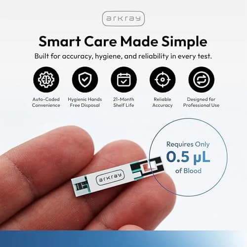 Arkray Assure Platinum Blood Glucose Test Strips 50 Count | No Coding, Fast 7-Second Results, Compatible with Assure Platinum Meter thumbnail 3