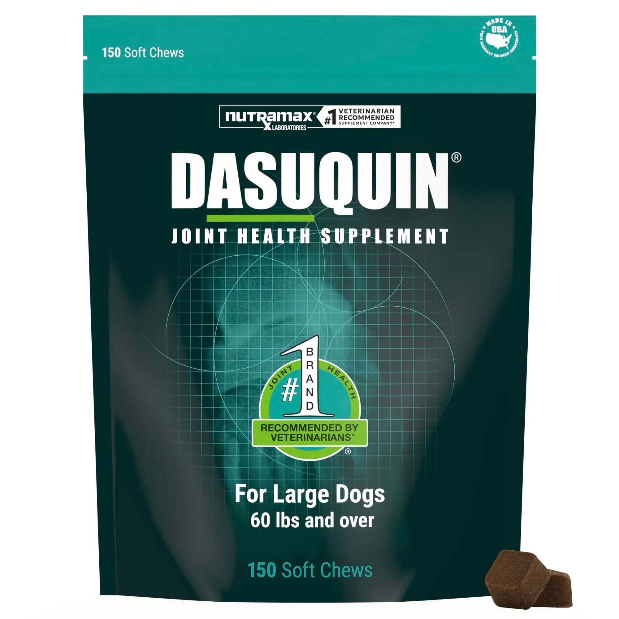Nutramax Dasuquin Joint Support for Large Dogs 150 Soft Chews | Supports Healthy Joints & Cartilage — Large Dog