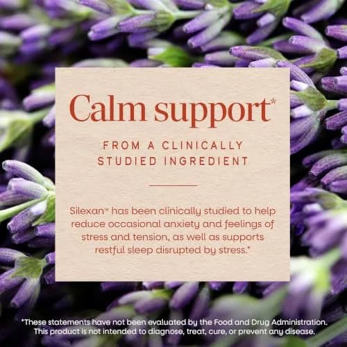 Nature's Way CalmAid Lavender Oil Supplement 30 ct | Clinically Studied Silexan Lavender Oil for Calm & Stress Support thumbnail 4