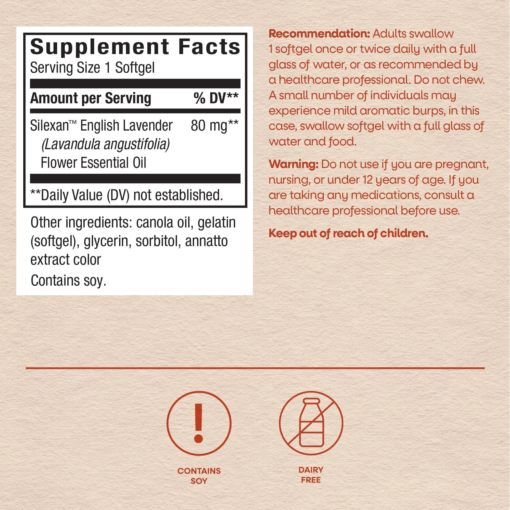 Nature's Way CalmAid Lavender Oil Supplement 30 ct | Clinically Studied Silexan Lavender Oil for Calm & Stress Support - view 6
