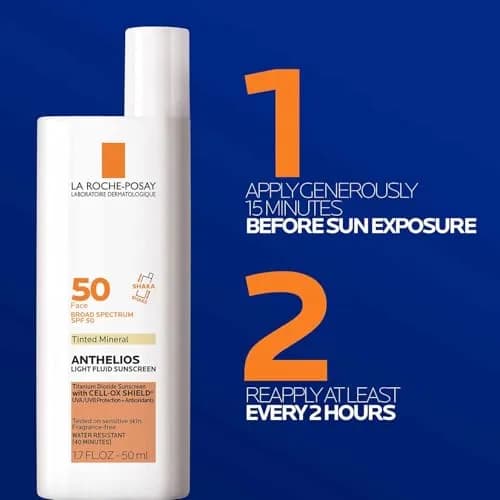La Roche-Posay Anthelios Tinted Mineral Sunscreen Face SPF 50 50ml (1.7 Fl Oz) | Broad Spectrum UVA/UVB Protection thumbnail 6