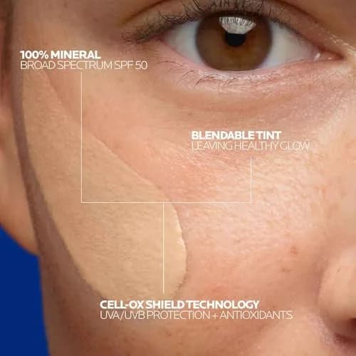 La Roche-Posay Anthelios Tinted Mineral Sunscreen Face SPF 50 50ml (1.7 Fl Oz) | Broad Spectrum UVA/UVB Protection thumbnail 2