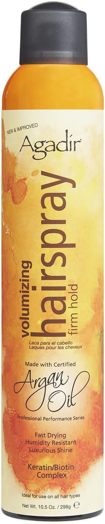 Agadir Volumizing Firm Hold Hair Spray 310.53ml (10.5 oz) | Humidity Resistant — 10.