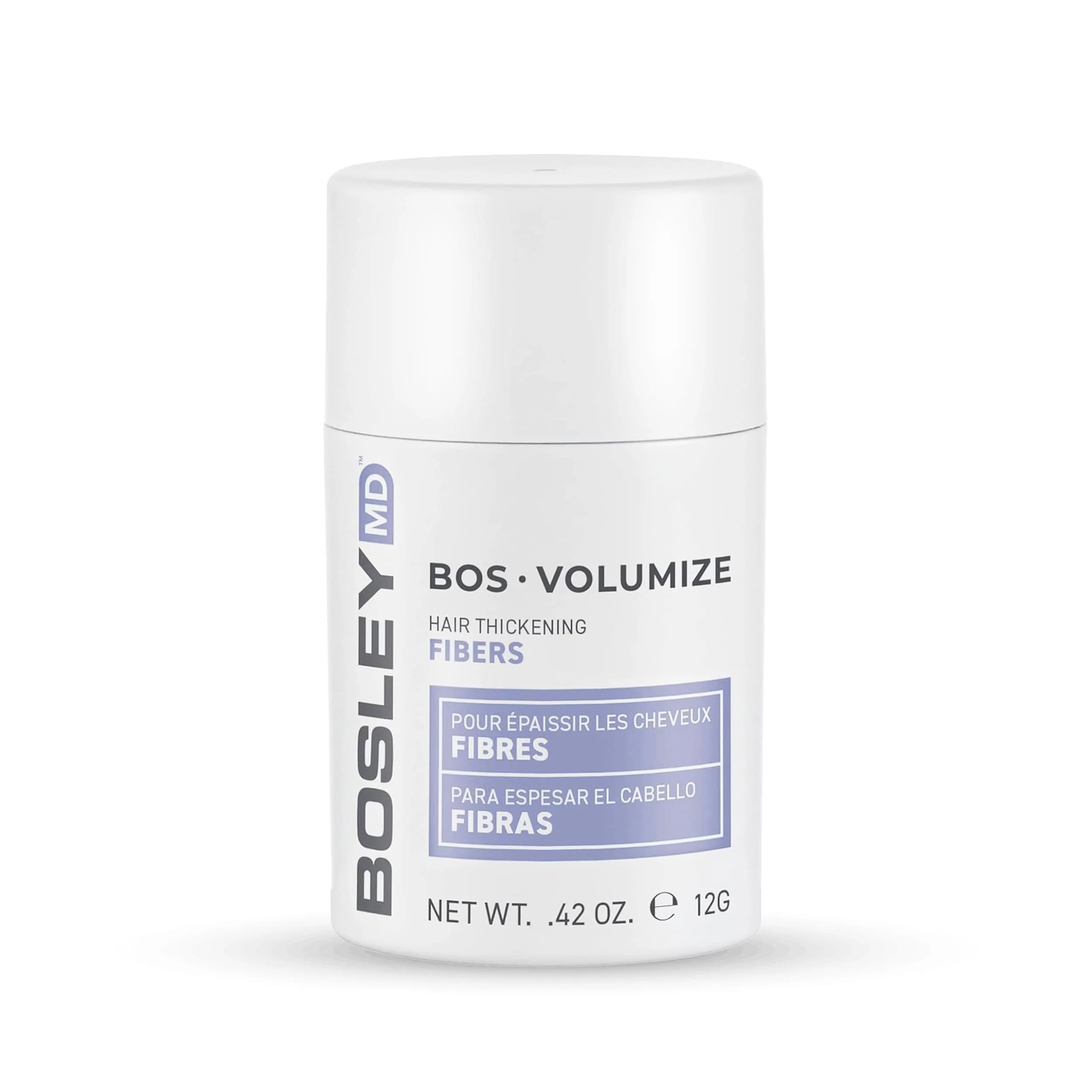 BosleyMD BOSVolumize Hair Thickening Fibers – Natural Keratin Hair Building Formula for Thinning Hair & Bald Spots – Instant Fuller, Thicker Look – Wind & Sweat Resistant – Black, 0.42 oz | Supports Thinning Hair & Bald Spots