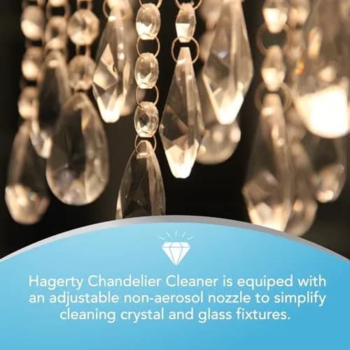Hagerty Chandelier Cleaner - Spray On Crystal & Glass Fixture Cleaner, 32 Fl Oz | Drip & Dry Formula, Reach Up to 25 Feet thumbnail 5