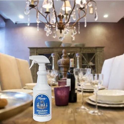 Hagerty Chandelier Cleaner - Spray On Crystal & Glass Fixture Cleaner, 32 Fl Oz | Drip & Dry Formula, Reach Up to 25 Feet thumbnail 4