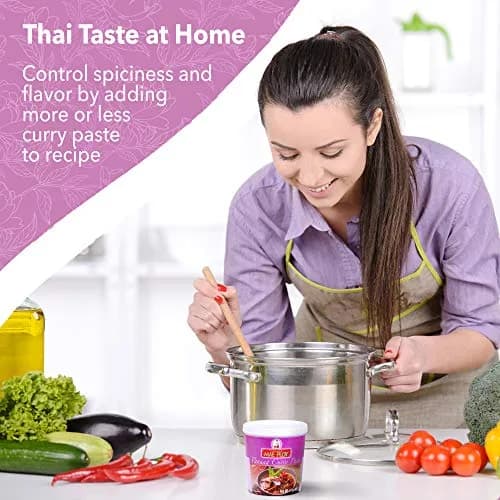 Mae Ploy Panang Curry Paste 14 oz (397 g) | Authentic Thai Flavor for Curries & Soups thumbnail 5
