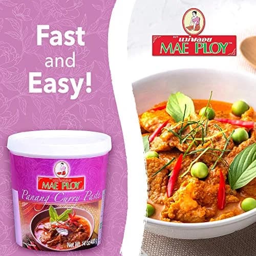 Mae Ploy Panang Curry Paste 14 oz (397 g) | Authentic Thai Flavor for Curries & Soups thumbnail 7