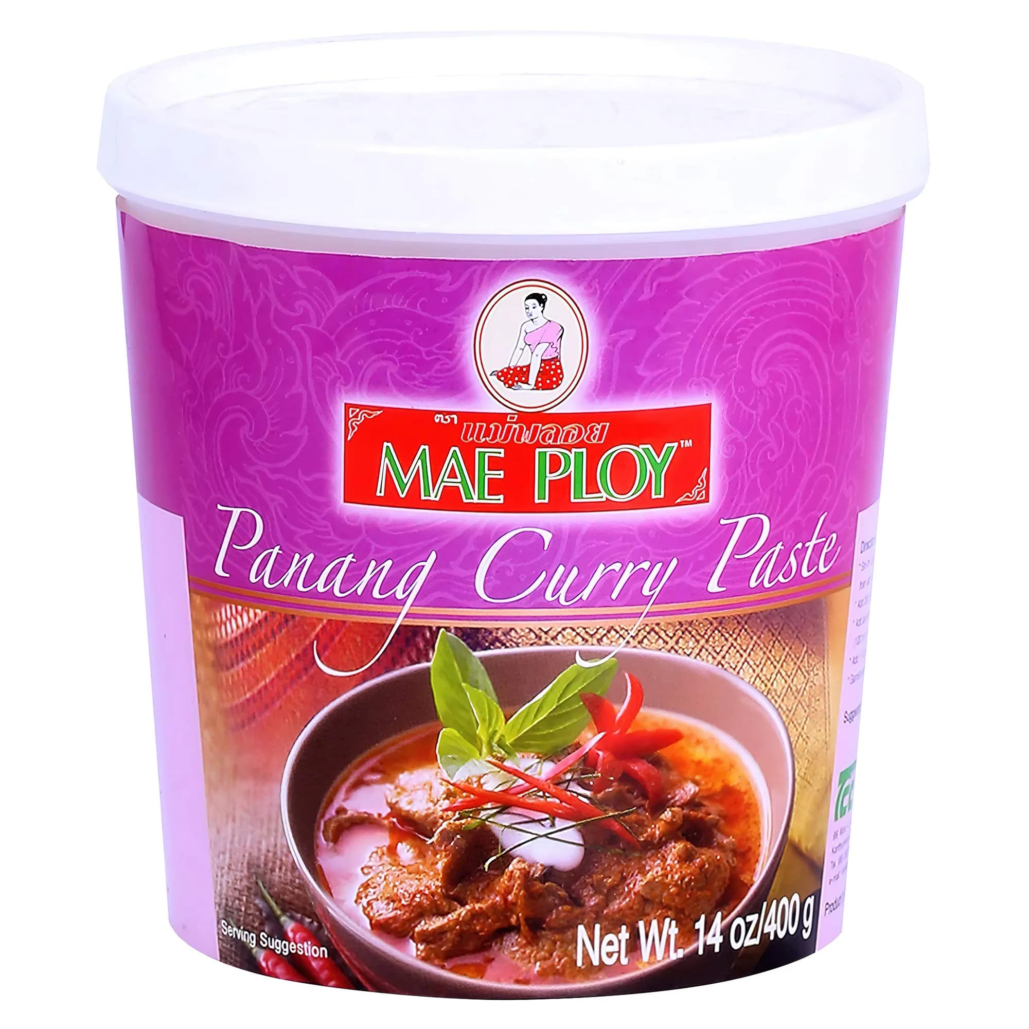 Mae Ploy Panang Curry Paste 14 oz (397 g) | Authentic Thai Flavor for Curries & Soups - main product image