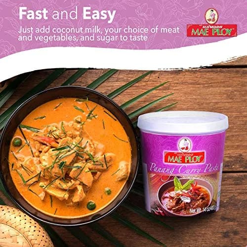 Mae Ploy Panang Curry Paste 14 oz (397 g) | Authentic Thai Flavor for Curries & Soups thumbnail 4
