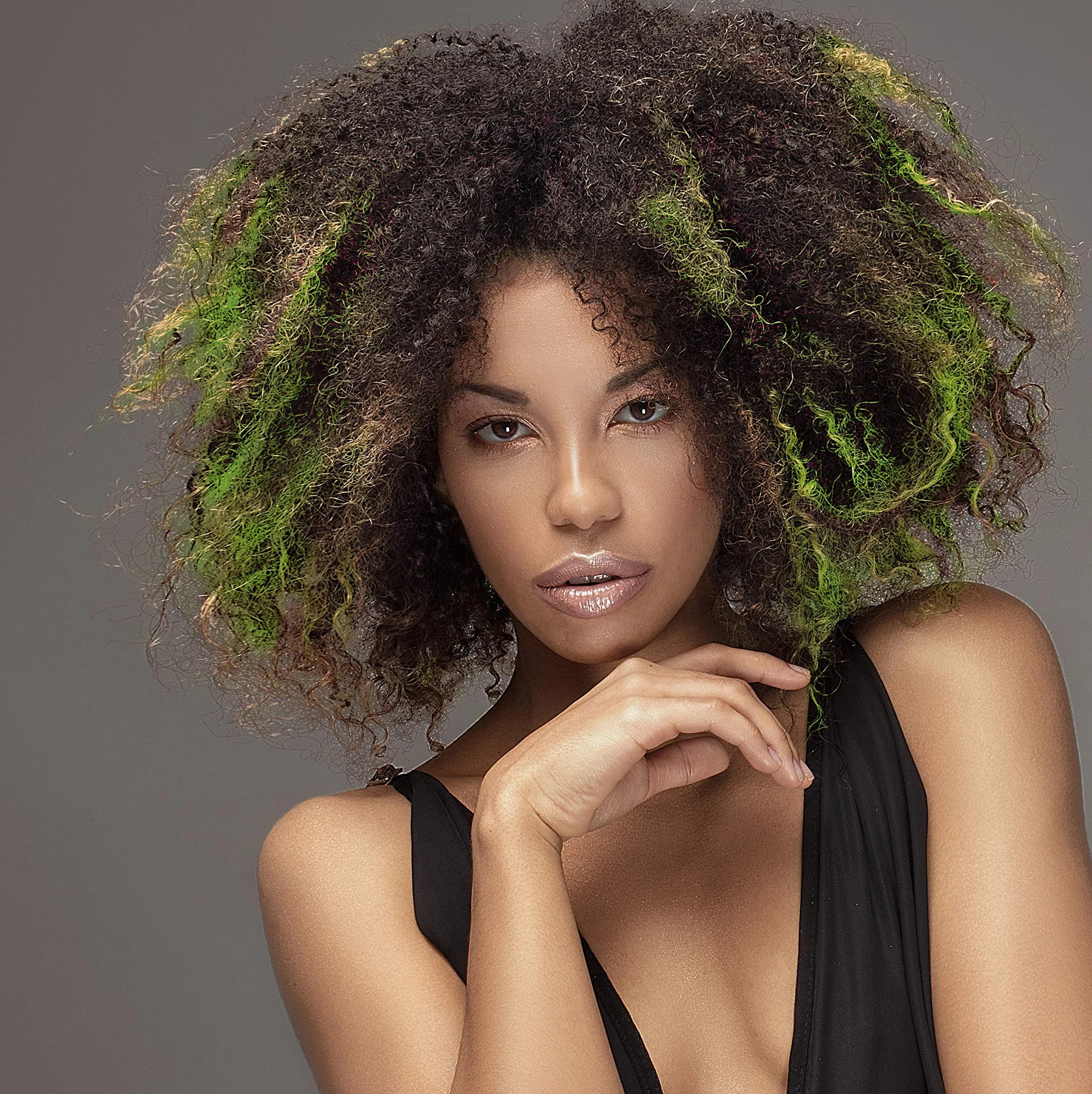 Color Me Root Touch Up Temporary Hair Mascara, Lime Green 0.25 Fl Oz (7.4ml) | Washes Out With Shampoo - view 2