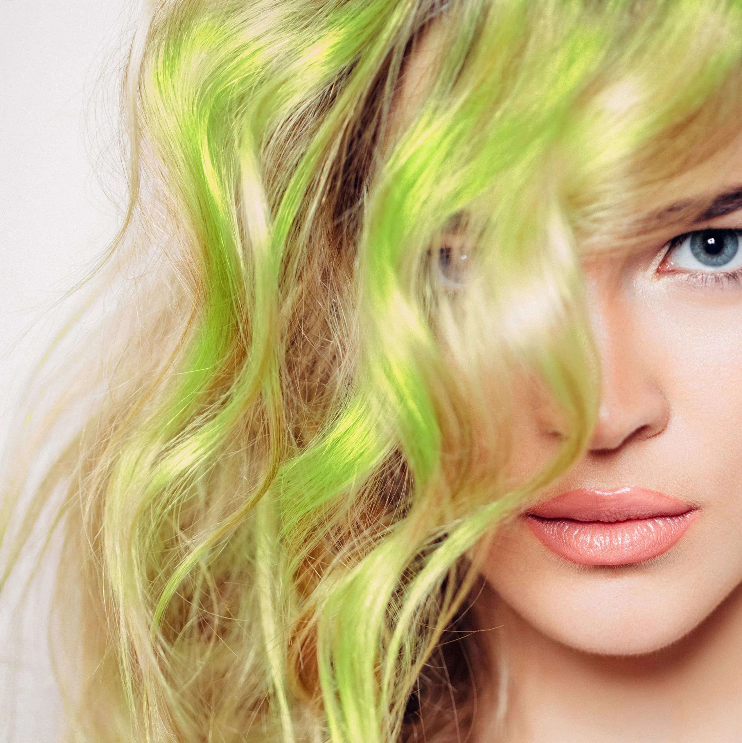 Color Me Root Touch Up Temporary Hair Mascara, Lime Green 0.25 Fl Oz (7.4ml) | Washes Out With Shampoo - view 3