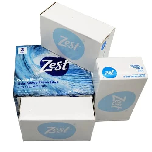 Zest Ocean Breeze Bar Soap 3 ct, 12 oz (340 g) | Cleanses Skin for All Types thumbnail 5