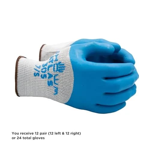 SHOWA Atlas 305 Rubber Work Gloves, Large | Heavy-Duty Grip & Comfort thumbnail 3