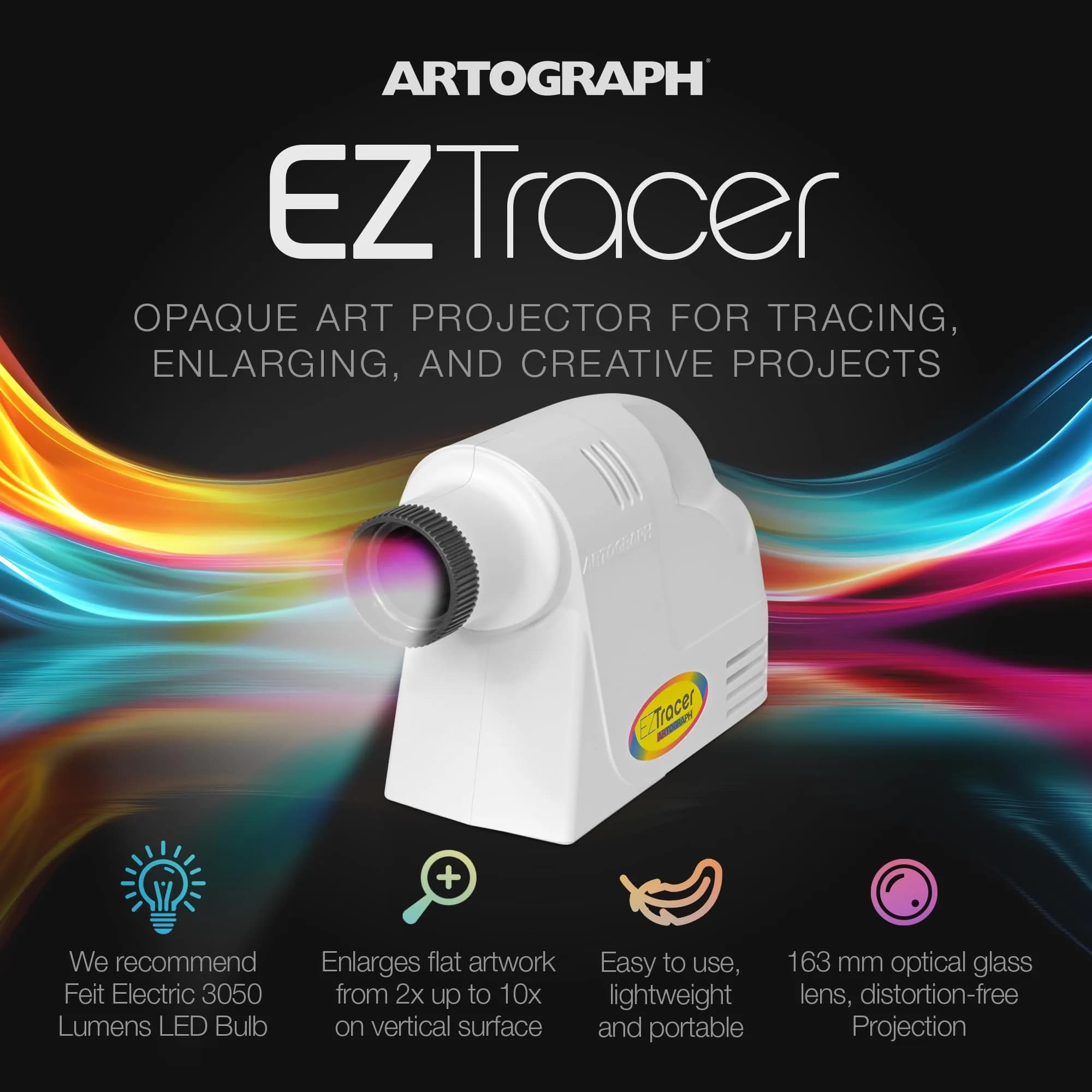 Artograph EZ Tracer Opaque Art Projector 4" x 4" Copy Size | Enlarges Artwork 2X-10X for Murals, Wall Art, Drawing - view 2