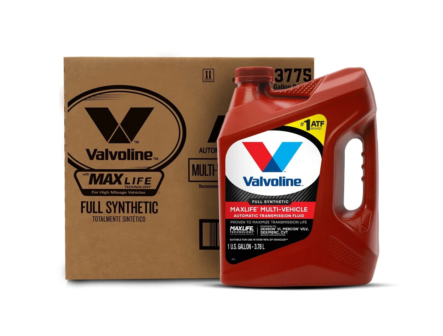 Valvoline Multi-Vehicle Full Synthetic ATF 3 Gallons (11.36 L) | Smooth Shifting & Extended Transmission Life - main product image