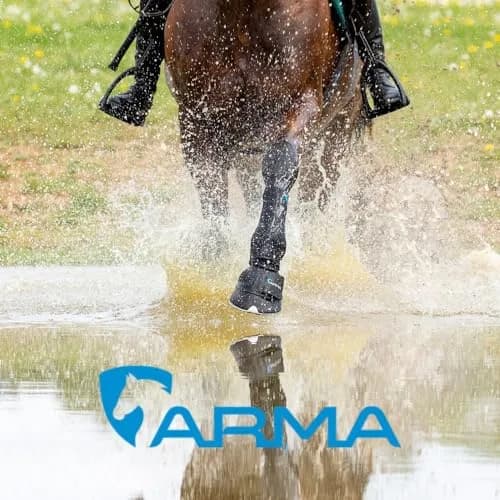 Shires Arma Overreach Bell Boots 6mm Rubber Shock Absorbing Full | Heavy-Duty Equine Protection thumbnail 2