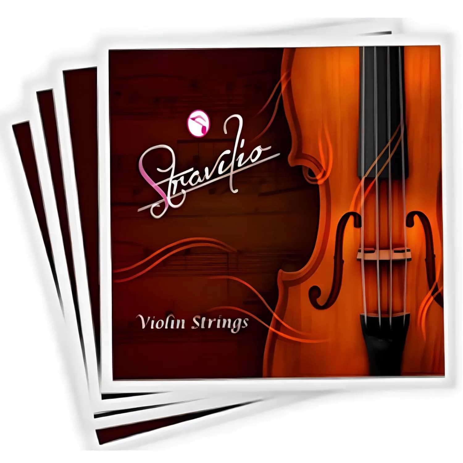 Stravilio Bronze Violin Strings Full Set (G-D-A-E) - Violin String with Ball Ends, Compatible with Violin Sizes 1/2 and 1/4, Perfect for Kids | Warm, Durable & Easy to Install